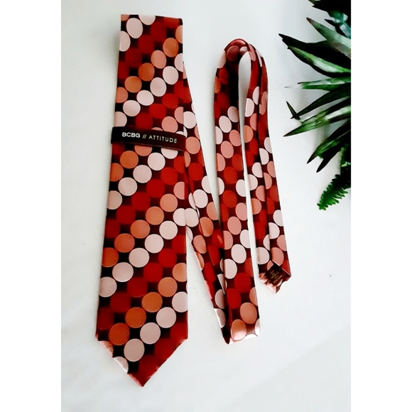 BCBG Attitude Kenna Polkadot Silk Tie - Picture 7 of 9